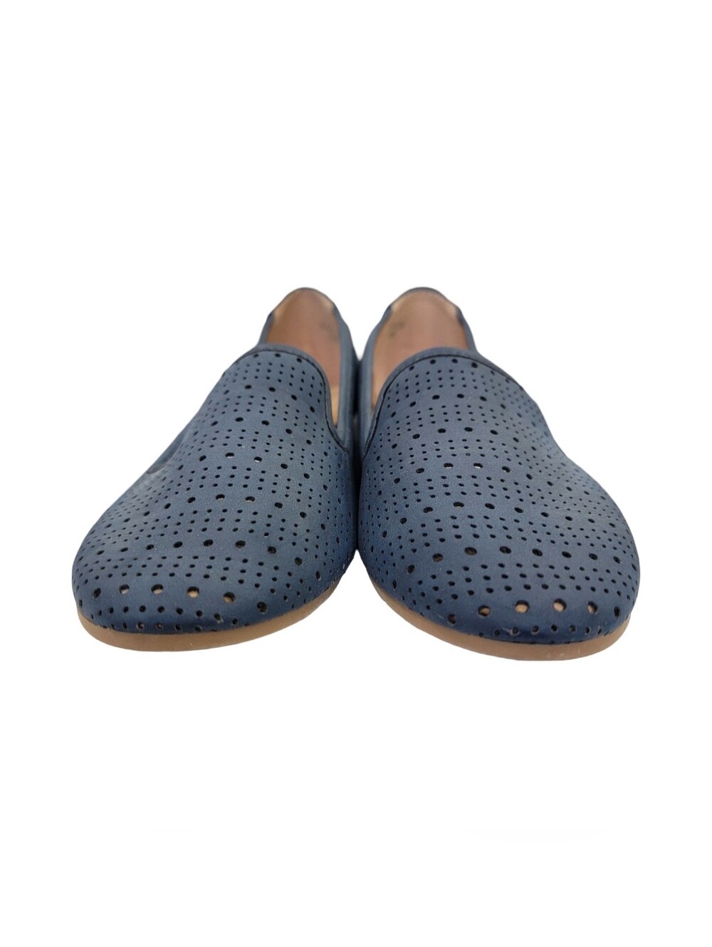 Alexis Bendel Preppy Perforated Comfort Loafers Blue Slip On Flats Women’s 8.5W - Picture 10 of 17